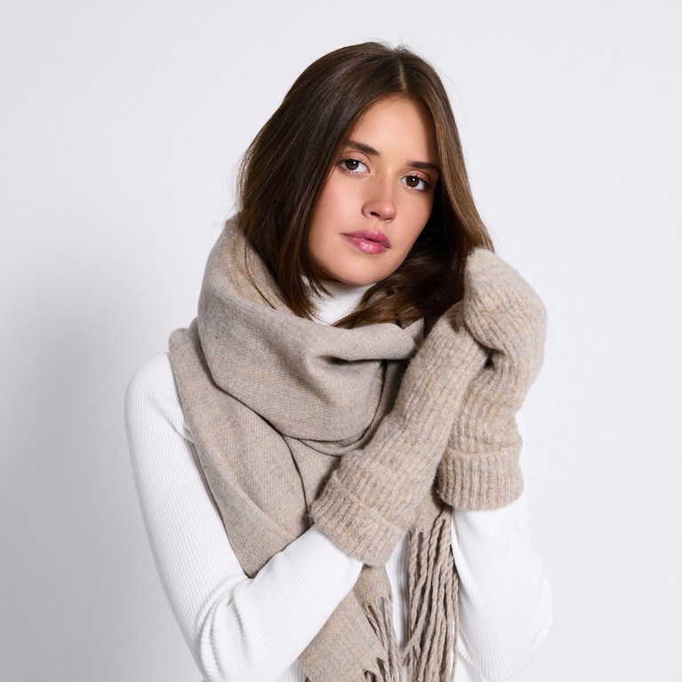 Rib-knit mittens "Fay Thumb"